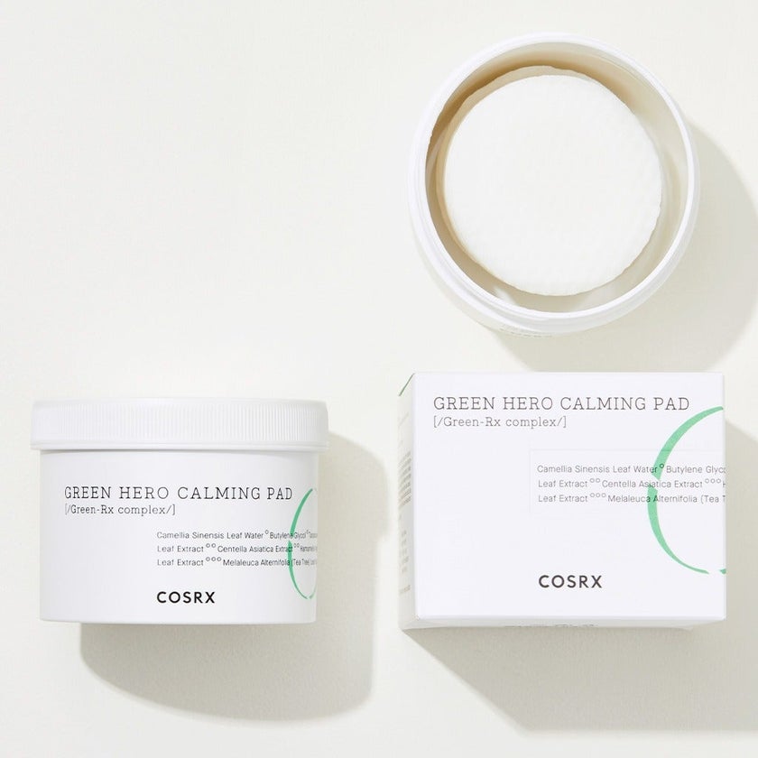 Cosrx One Step Green Hero Calming Pads, Pack of 70's