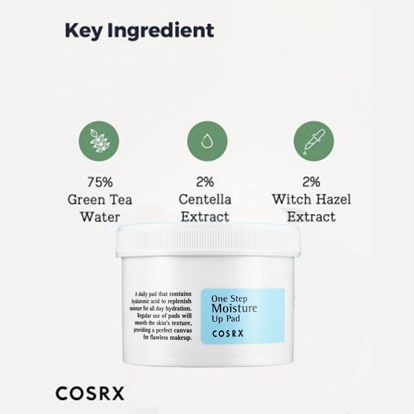 Cosrx One Step Moisture Up Pads For Dry Skin, Pack of 70's