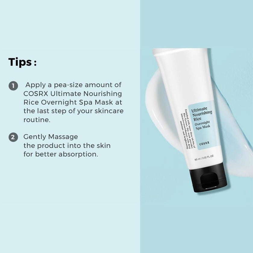 Cosrx Ultimate Nourishing Rice Overnight Spa Mask 60ml
