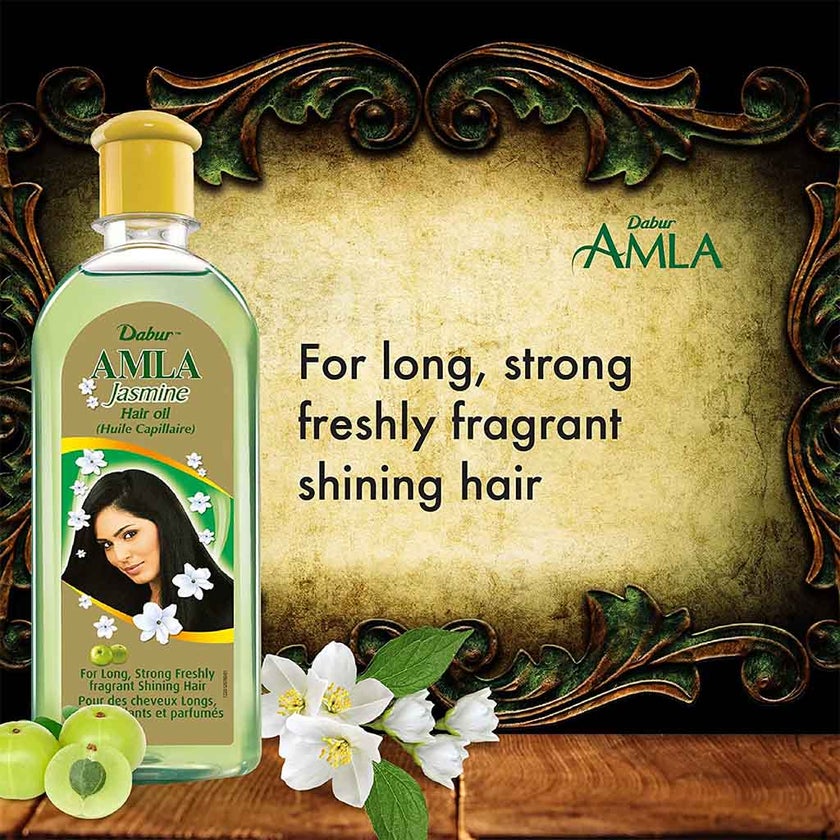 Dabur Amla Jasmine Hair Oil For Long, Strong, Fragrant & Shiny Hair 300ml
