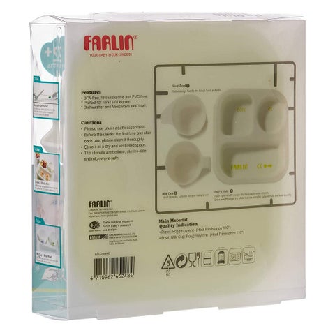 Farlin J'Aime Pe-Pa Plate For 12 Months+ Baby, Pack of 3 Pieces
