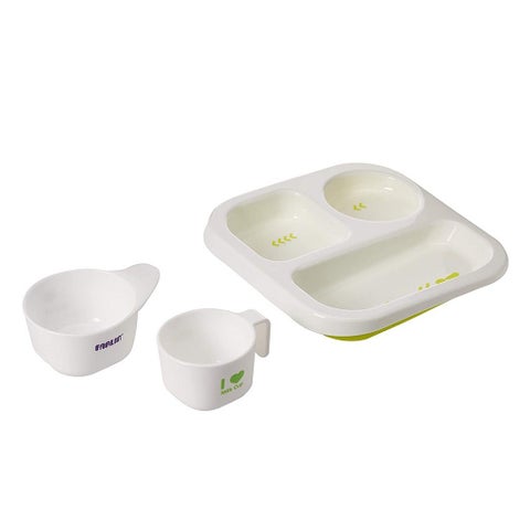 Farlin J'Aime Pe-Pa Plate For 12 Months+ Baby, Pack of 3 Pieces