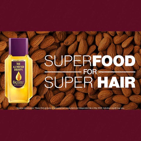 Bajaj Almond Drops Non Sticky Hair Oil For Reduced Hair Fall 200ml