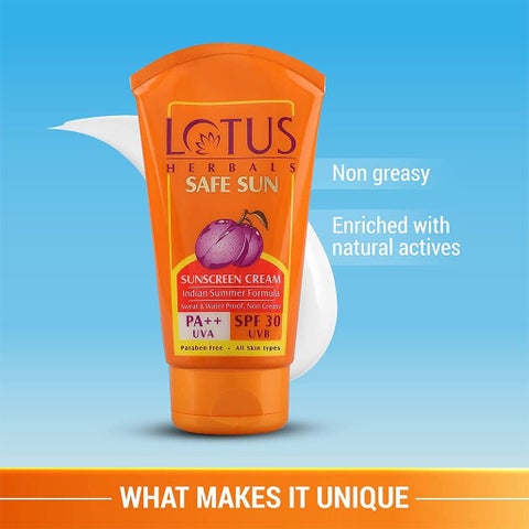 لوتس هيربالز كريم واقي من الشمس بتركيبة هندية صيفية SPF 30 باسكال ++ 100 جرام