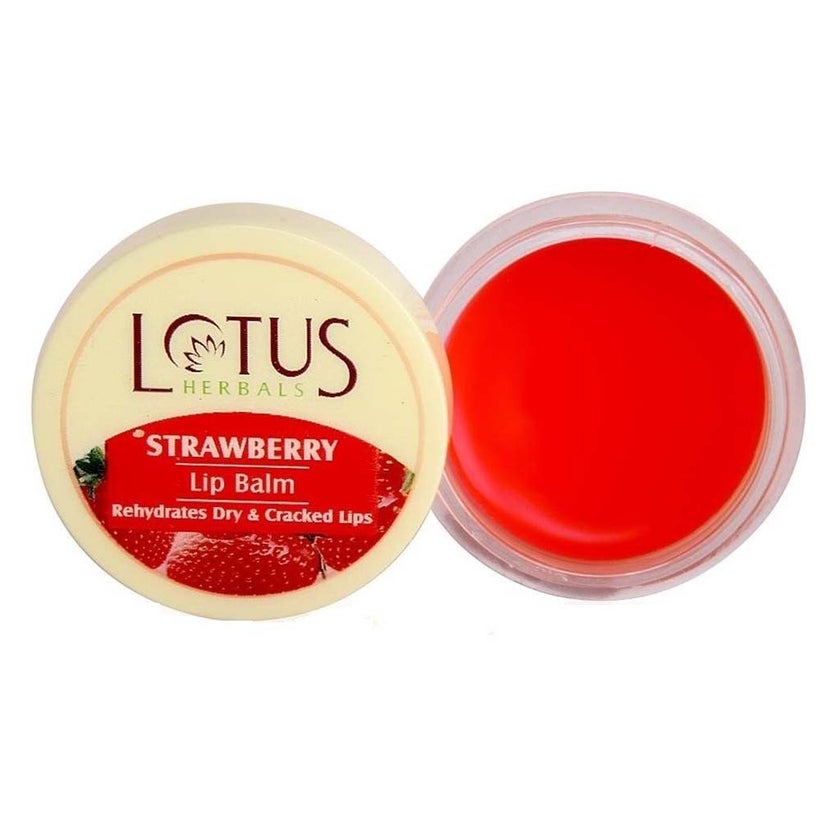Lotus Herbals Strawberry Lip Balm For Dry And Cracked Lips 5g