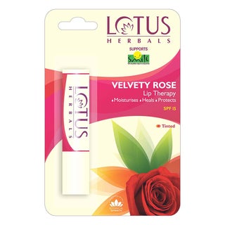 Lotus Herbals Tinted Lip Therapy SPF15 Velvety Rose 4g
