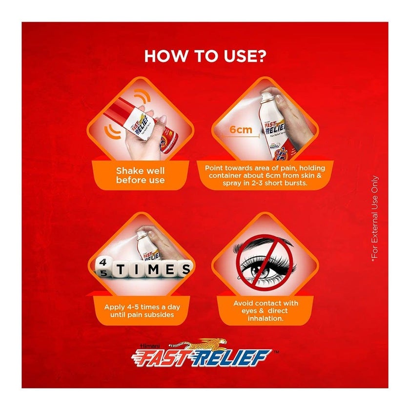 Himani Fast Relief Spray For Fast Pain & Sprain Relief 150ml