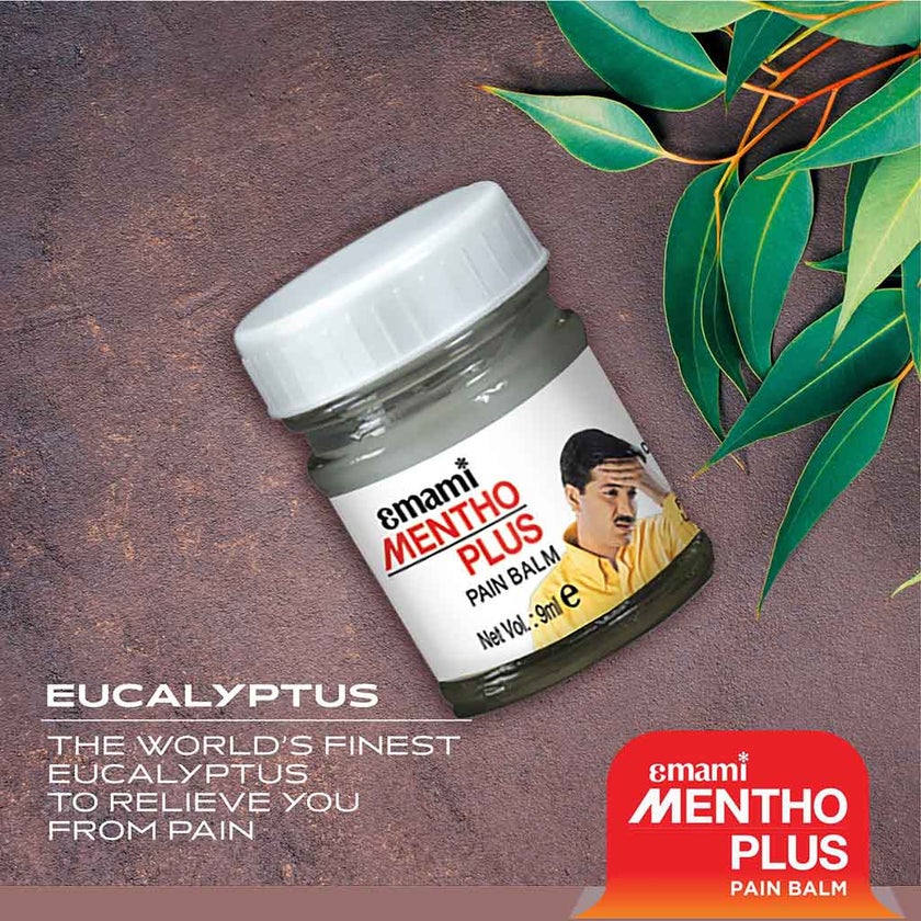 Emami Mentho Plus Balm for Head Ache Relief 9ml