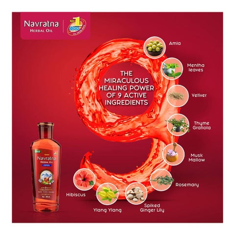 Himani Navratna Stress Relieving Head & Body Massage Oil 200ml