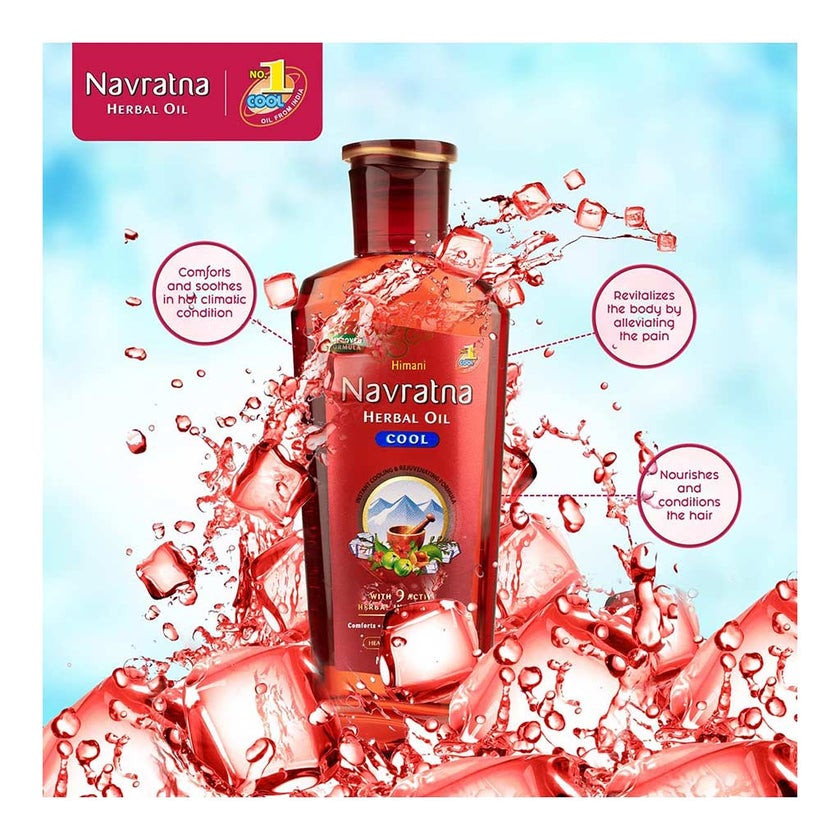 Himani Navratna Stress Relieving Head & Body Massage Oil 300ml