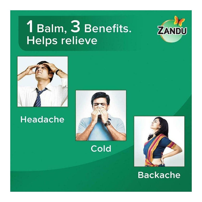 Zandu Balm For Headache, Cold & Body Ache 9ml