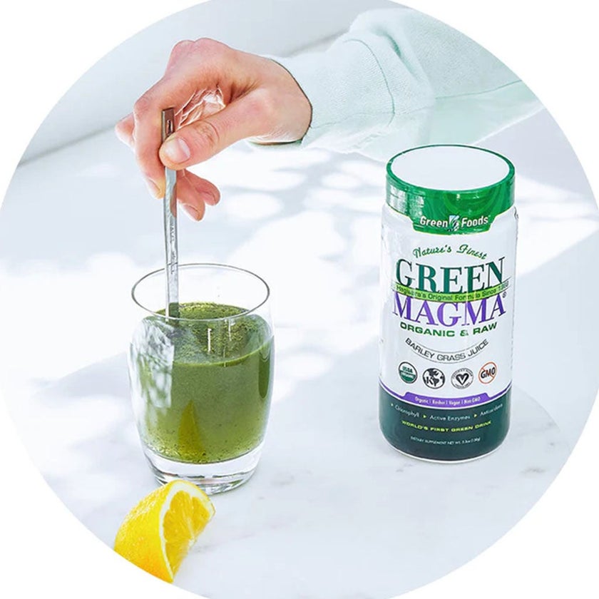 Green Foods Nature's Finest Green Magma Organic & Raw Barley Grass Juice Powder 150g