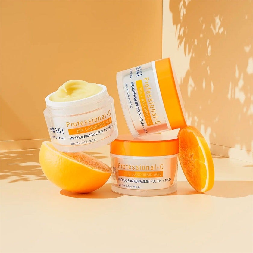 Obagi Professional-C 30% L-Ascorbic Acid 2-in-1 Brightening Microdermabrasion Polish + Face Mask 80g