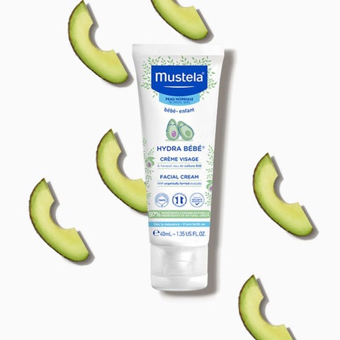 Mustela Baby Hydra Bebe Facial Cream, Normal Skin - 40ml x 2
