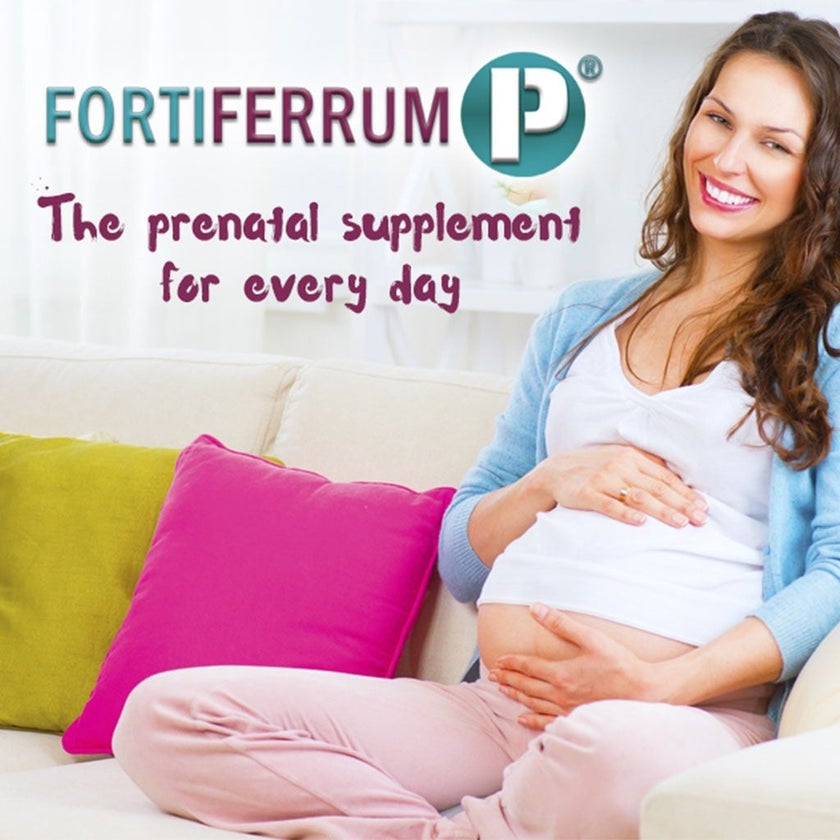 Fortiferrum P Liposomal Iron Supplement Sachets For Pregnancy With Fiber, Vitamins & Folic Acid, Pack of 30's