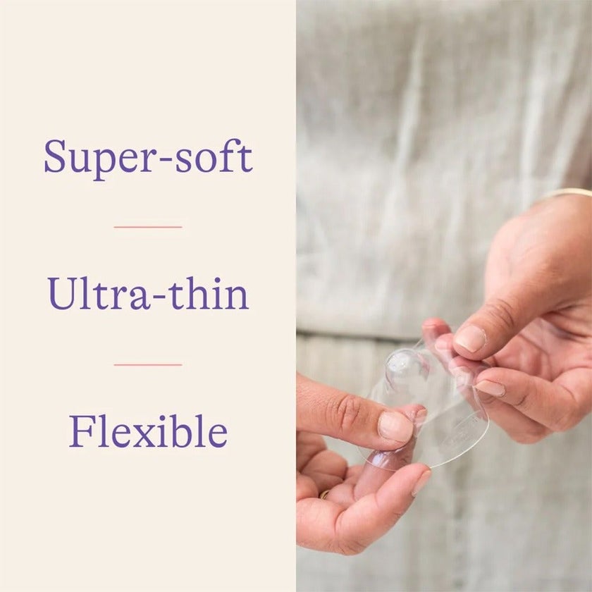 Lansinoh Contact Nipple Shields With Protective Case For Breastfeeding Moms, Size 1, 20mm, Pack of 2's