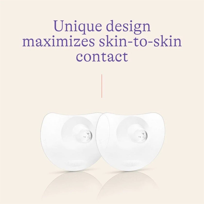 Lansinoh Contact Nipple Shields With Protective Case For Breastfeeding Moms, Size 1, 20mm, Pack of 2's