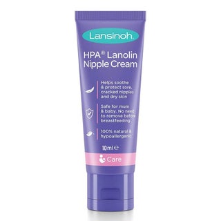 Lansinoh 100% HPA Lanolin Nipple Cream For Sore Nipples & Dry Cracked Skin 10ml