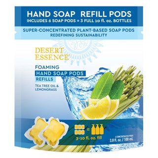 Desert Essence Foaming Hand Wash Refill Pods With Tea Tree Oil & Lemongrass 108ml