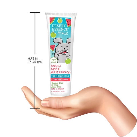 Desert Essence Green Apple & Watermelon Fluoride-Free Kids Toothpaste - 133g