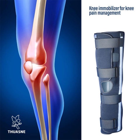 Thuasne Ligaflex Three Pannel Immo 0° Knee Immobilizer Medium With Height 50cm
