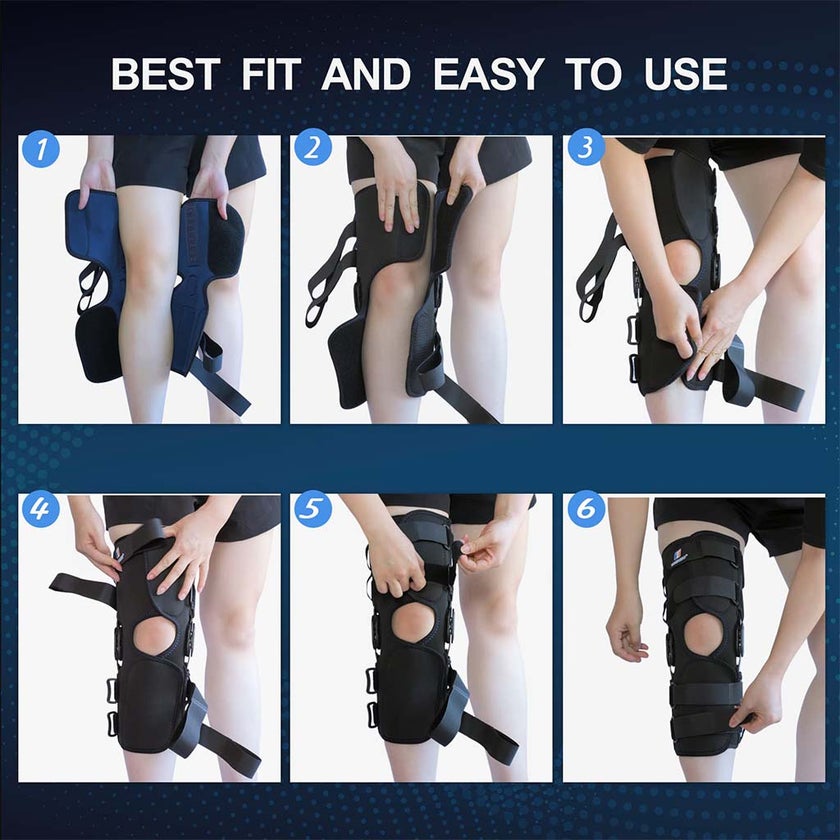 Thuasne Ligaflex Three Pannel Immo 0° Knee Immobilizer Large With Height 60cm