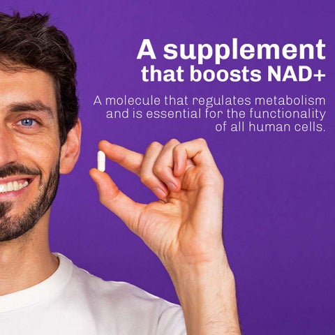 NMN Bio NAD+ 500mg Capsules, Anti-Aging Support - 30 Capsules