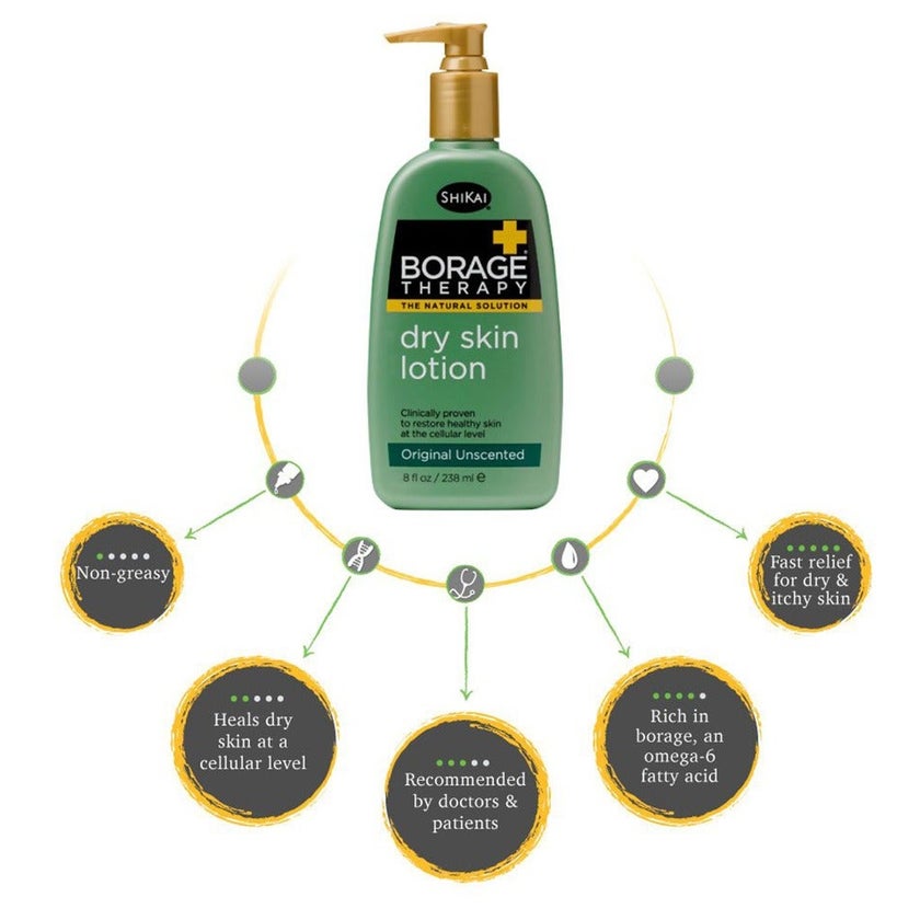 ShiKai Borage Therapy The Dry Skin Solution Original Unscented Dry Skin Lotion 238ml