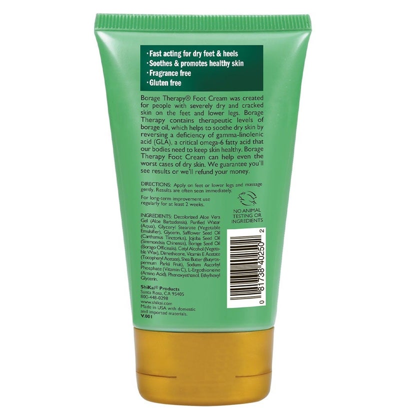 ShiKai Borage Therapy The Dry Skin Solution Fragrance-Free Foot Cream 125ml