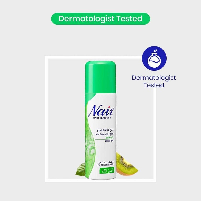 Nair Hair Removal Spray With Baby Oil & Kiwi Extract 200ml