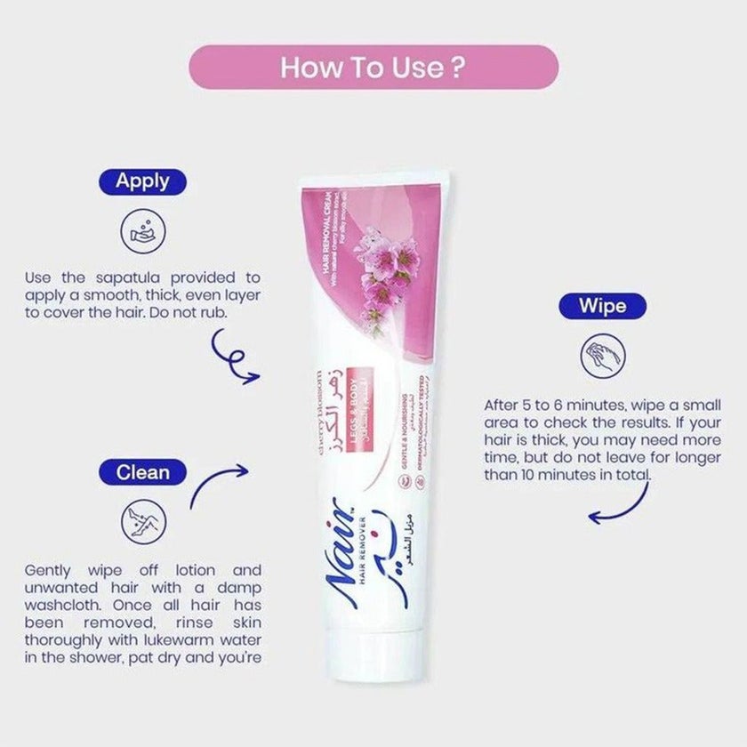 Nair Hair Removal Cream With Cherry Blossom Extracts 110ml
