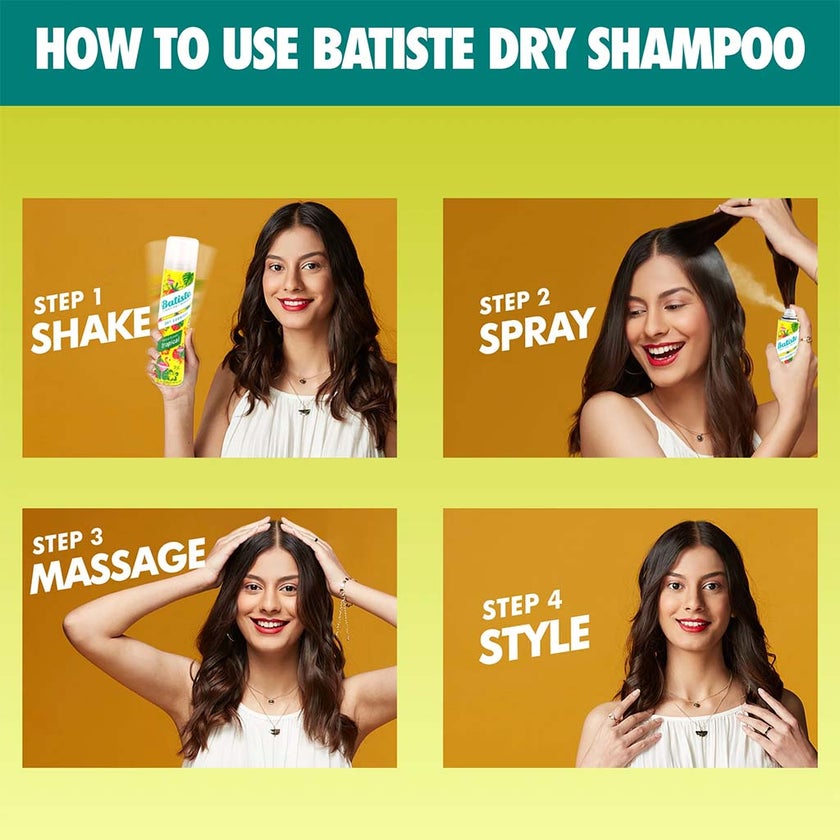 Batiste Instant Hair Refresh Dry Shampoo Tropical 200ml