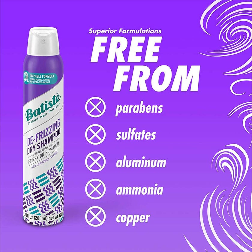 Batiste Instant Hair Refresh Dry Shampoo De-Frizz 200ml