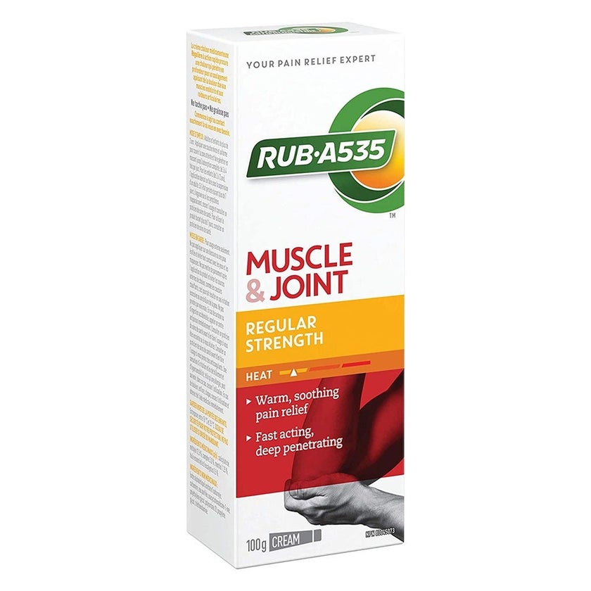 Rub.A535 Regular Strength Heat Cream For Muscle and Joint Pain Relief 100g