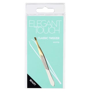Elegant Touch Gold Tip Classic Tweezer with Slanted End
