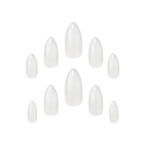 Elegant Touch Totally Bare Artificial Nails - Stiletto Shape, Pack of 48 Nails with Glue