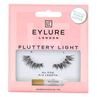 Eylure No.008 3/4 Length Fluttery Light Reusable False Eyelashes Pair