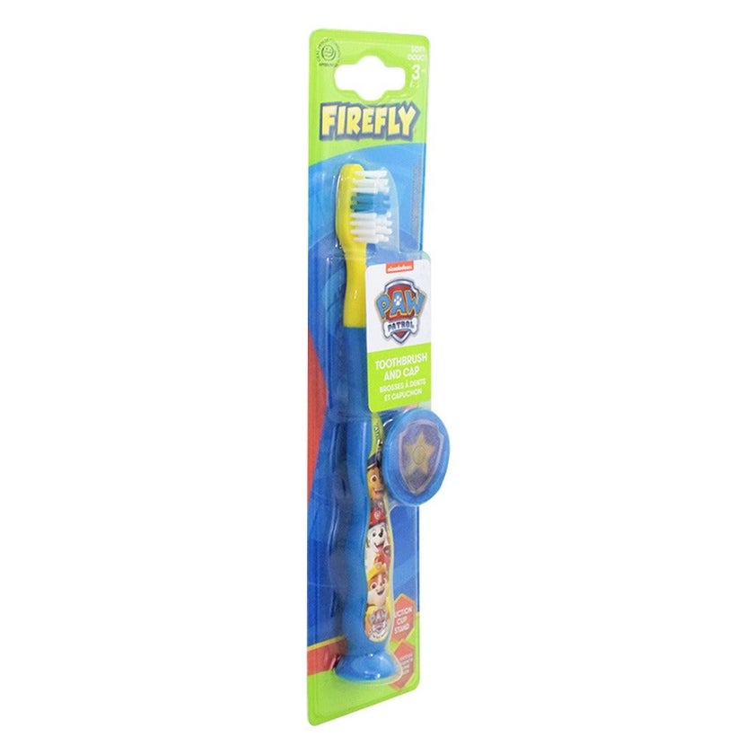Firefly Paw Patrol Toothbrush & Cap For 3+ Year Kids