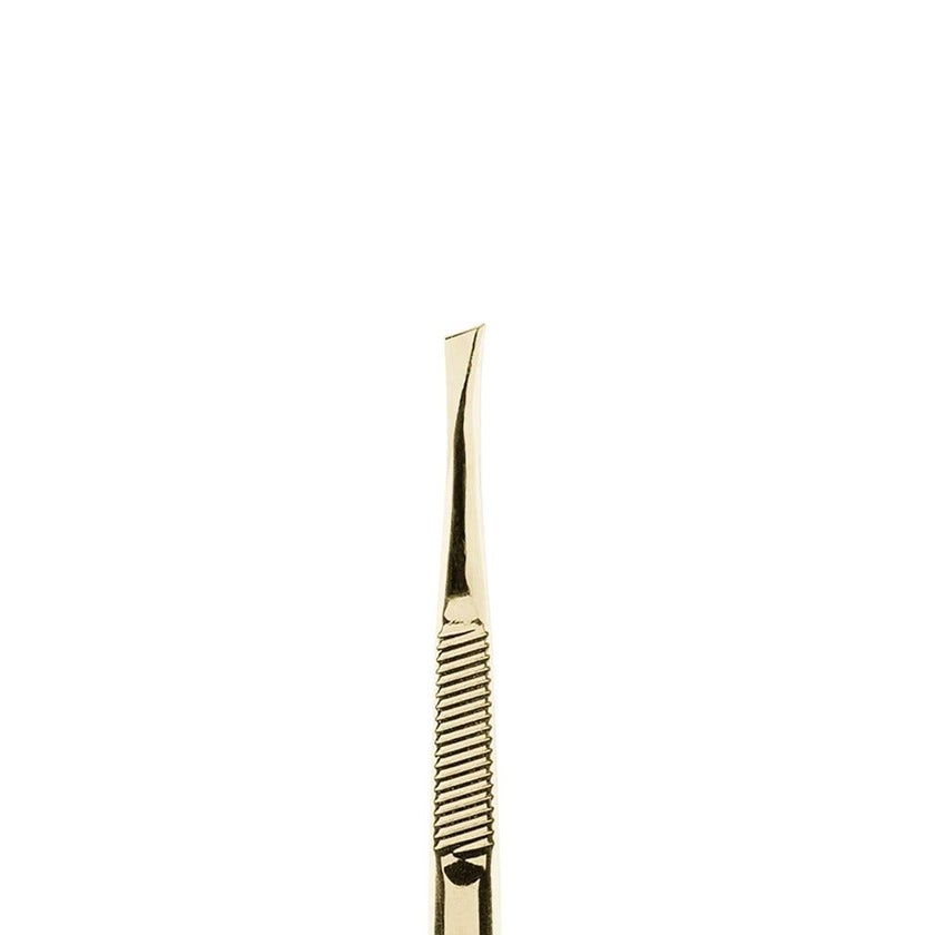 QVS Truyu Gold Plated Slant Tip Tweezer