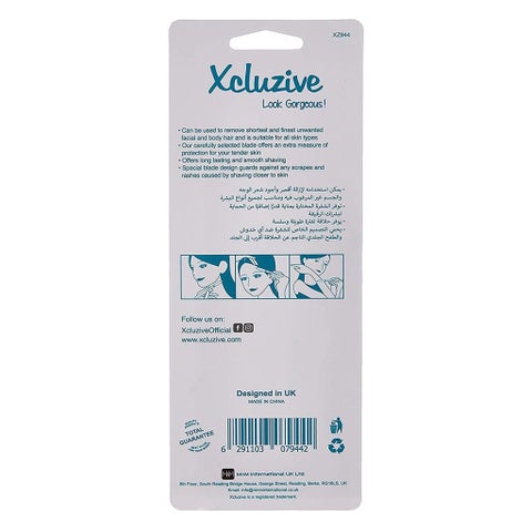 Xcluzive Facial & Body Hair Razors, Pack of 3 Pieces