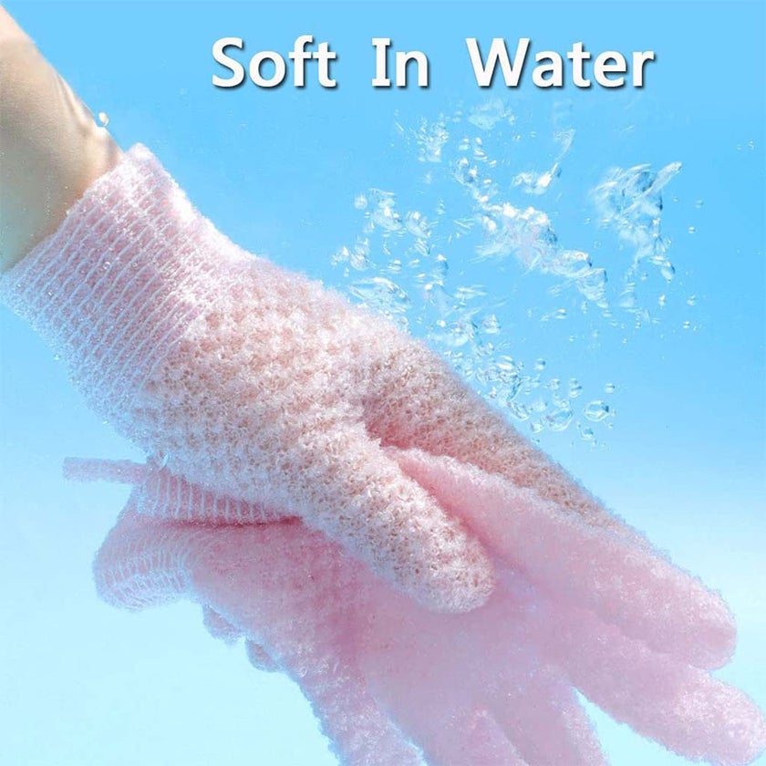 Xcluzive Exfoliating Gloves, Assorted - Pack of 1 Pair 