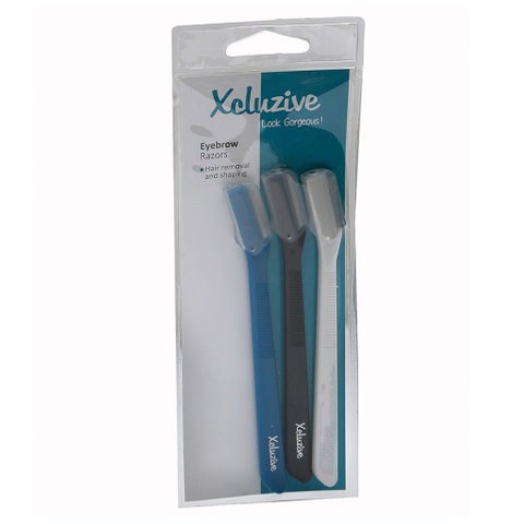 Xcluzive Eyebrow Razors, Pack of 3 Pieces
