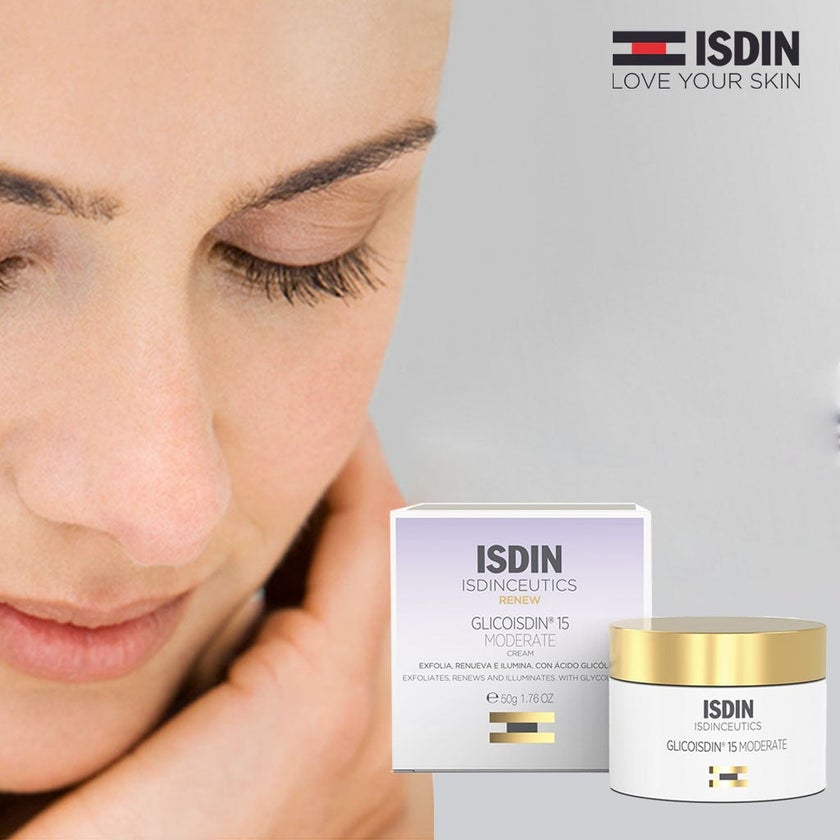 Isdin Isdinceutics Renew Glicoisdin 15 Moderate Facial Night Cream with Peeling Glycolic acid 50ml