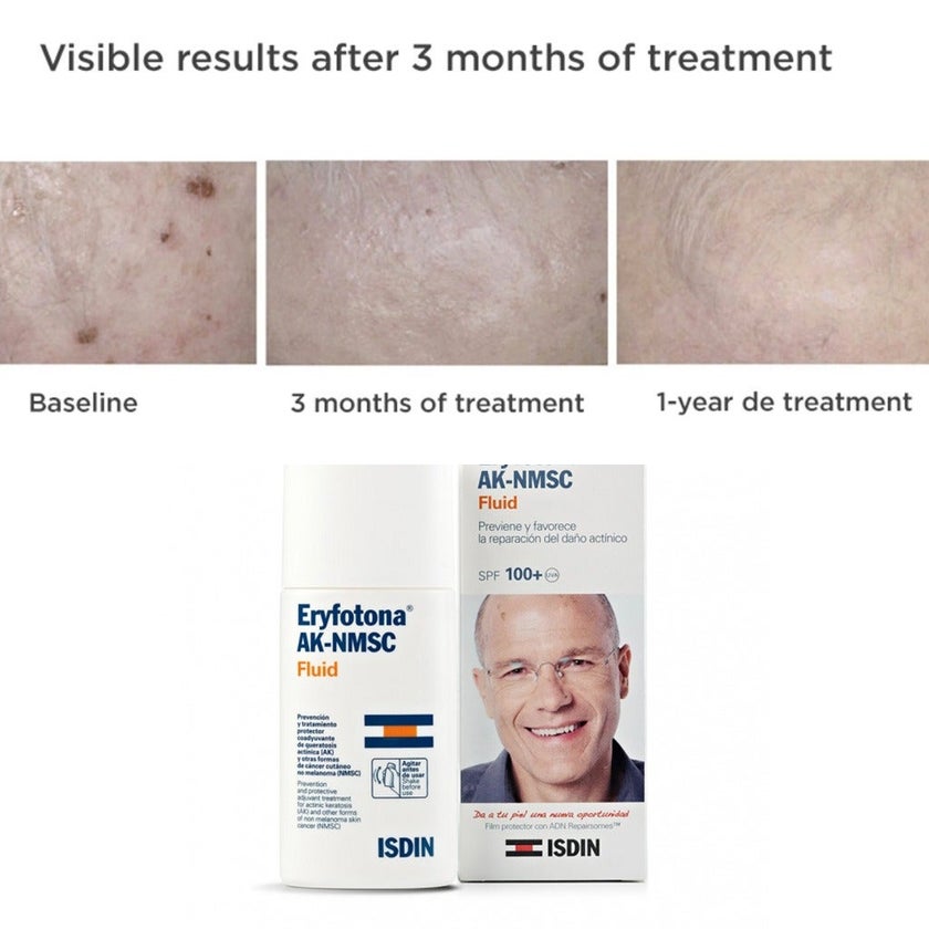 Isdin Eryfotona AK-NMSC Sun Fluid SPF100+ For Sun damaged skin, 50ml