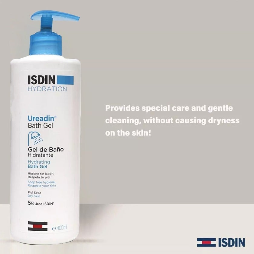 Isdin Ureadin Hydrating Bath Gel 400ml + Isdin Ureadin Ultra 20 Anti-Roughness Cream 50ml PROMO PACK