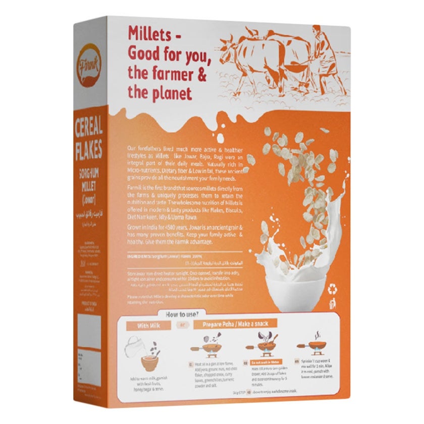 Farmik Sorghum Millet Cereal Flakes Plain 300g