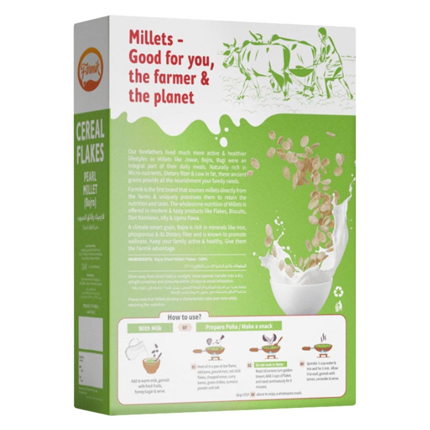 Farmik Pearl Millet Cereal Flakes Plain 300g