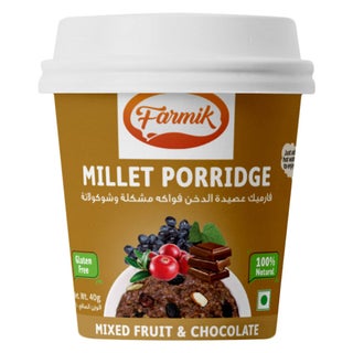 Farmik Millet Porridge With Mixed Fruits & Chocolate 50g