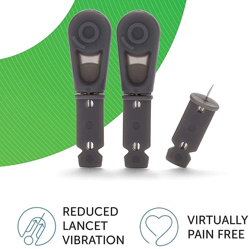 OneTouch Delica Plus Lancets 100*2 Boxes + Onetouch Delica Lancing Pen Device PROMOPACK