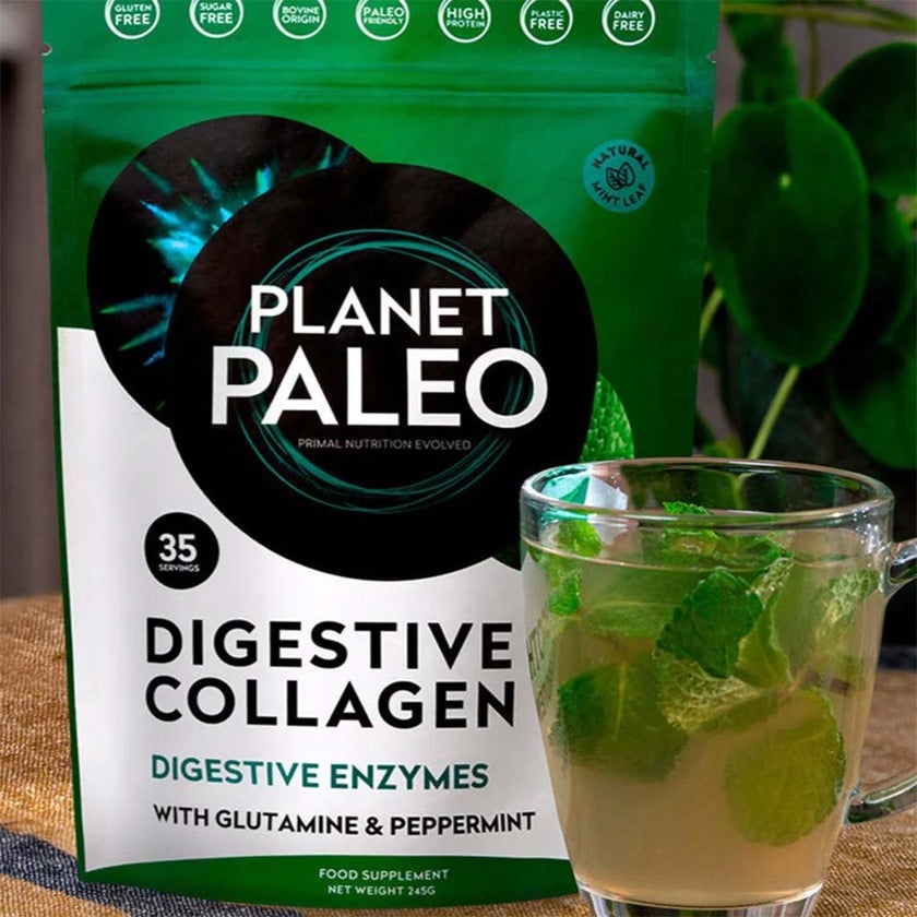Planet Paleo Digestive Collagen With Glutamine And Peppermint 245g